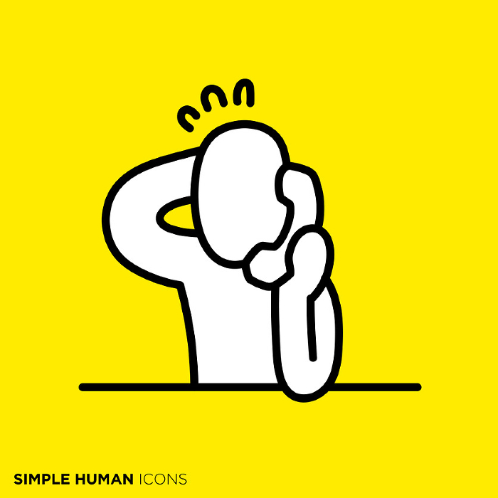 Simple Human Icon Series, Trouble on the Phone
