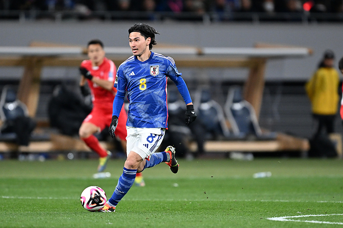 2026 FIFA World Cup Asia 2nd Preliminary Round Takumi Minamino  JPN  MARCH 21, 2024   Football   Soccer :. FIFA World Cup 2026 Asian Qualifier Second Round Group B match between Japan 1 0 North Korea at National Stadium in Tokyo, Japan.  Photo by MATSUO.K AFLO SPORT  
