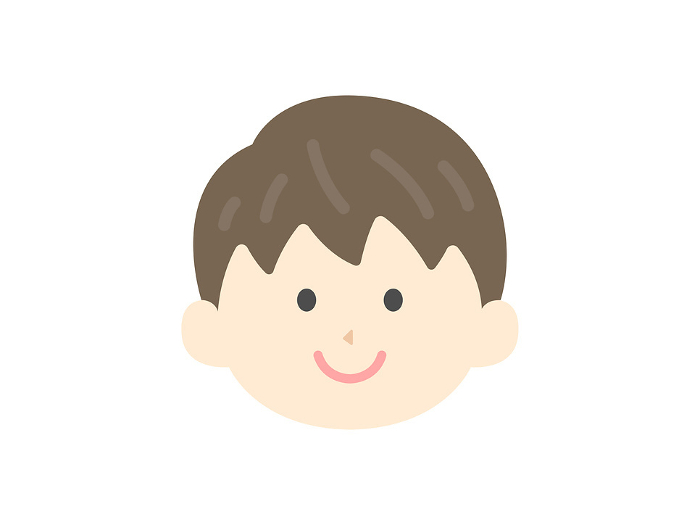 Clip art of boy face icon