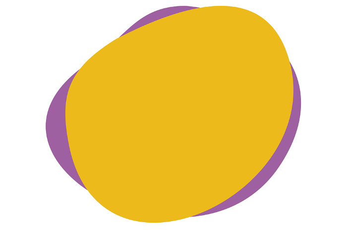 Yellow purple loose circle frame