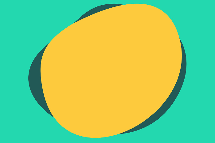 Yellow or other loose circle frame on green background