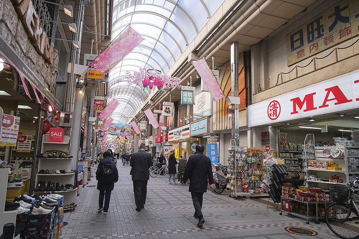 Musashikoyama shopping street, photographed in 2024 March 2024 Shinagawa ku, Tokyo