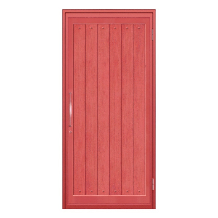 Western-style red door