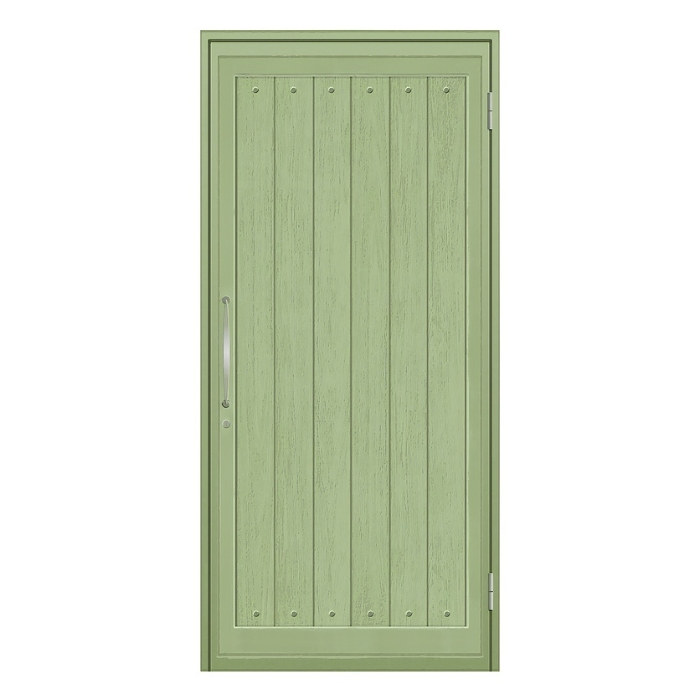 Western-style green door