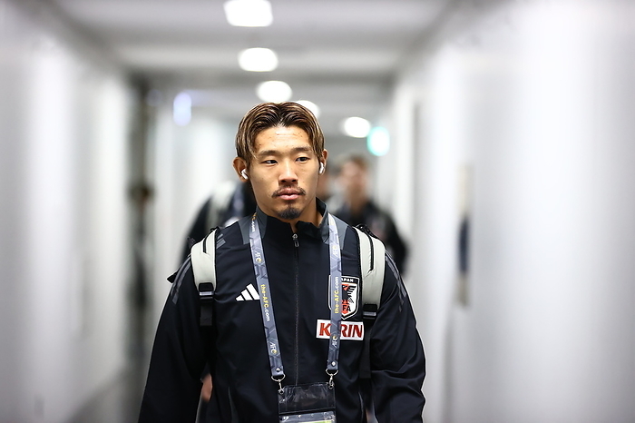 FIFA World Cup 2026 AFC Asian Qualifiers Round 2 match Japan vs North Korea Japan s Hidemasa Morita arrives at the stadium before the FIFA World Cup 2026 AFC Asian Qualifiers Round 2 match between Japan 1 0 North Korea at National Stadium in Tokyo, Japan, March 21, 2024.  Photo by JFA AFLO 