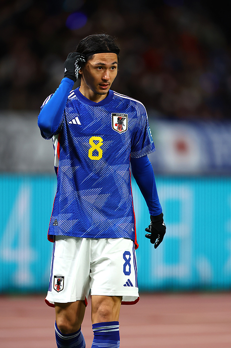 FIFA World Cup 2026 AFC Asian Qualifiers Round 2 match Japan vs North Korea Japan s Takumi Minamino during the FIFA World Cup 2026 AFC Asian Qualifiers Round 2 match between Japan 1 0 North Korea at National Stadium in Tokyo, Japan, March 21, 2024.  Photo by JFA AFLO 