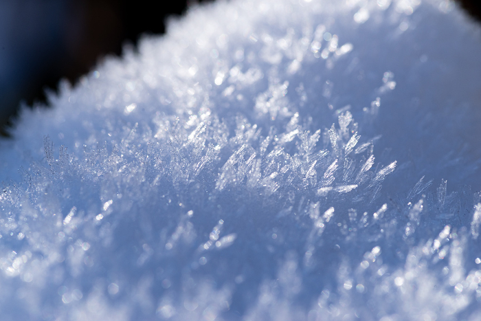 Shooting snow with a macro lens