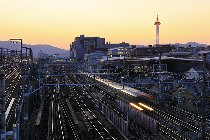 Tokaido Line, JR Kyoto Station and Kyoto Tower Kyoto Prefecture