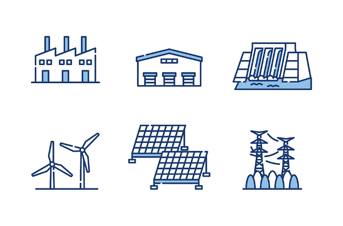 Industry Energy Business Icon Set