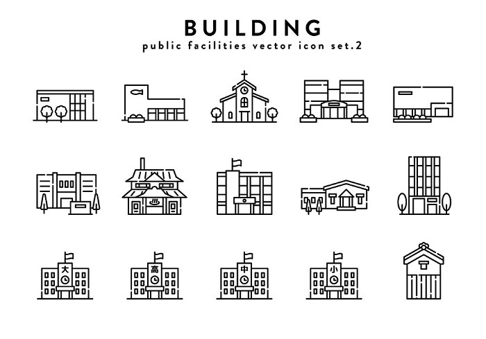 Building Icon Set