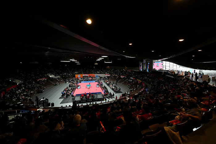 2023 24 T.LEAGUE General view,  MARCH 23, 2024   Table Tennis :  2023 24 Nojima T.LEAGUE Semi Final between  Nippon Life Red Elf   Nippon Paint Mallets  at Yoyogi National Stadium 2nd Gymnasium,Tokyo, Japan.  Photo by T.LEAGUE AFLO SPORT 