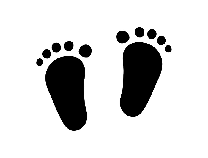 Clip art of child's footprint