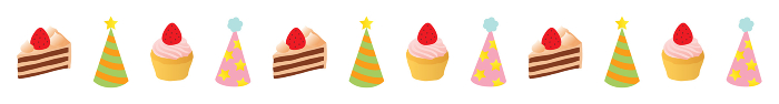 clip art of cake and corn hat line