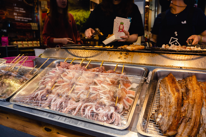 Taiwan Night Market Food Stall Squid