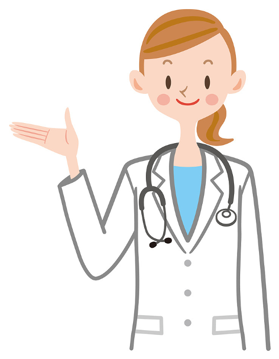 Illustration of a Doctor Explaining Doctor Female Doctor Second Opinion