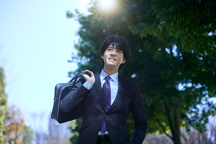 Portrait of a Japanese man in a suit