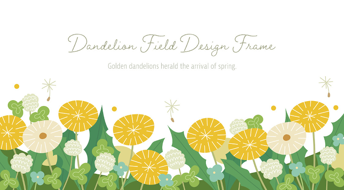 Dandelion field design frame