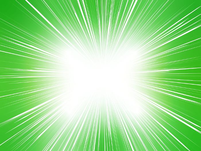 Vivid and Intense Shining Concentration Line Backgrounds Web graphics_Green
