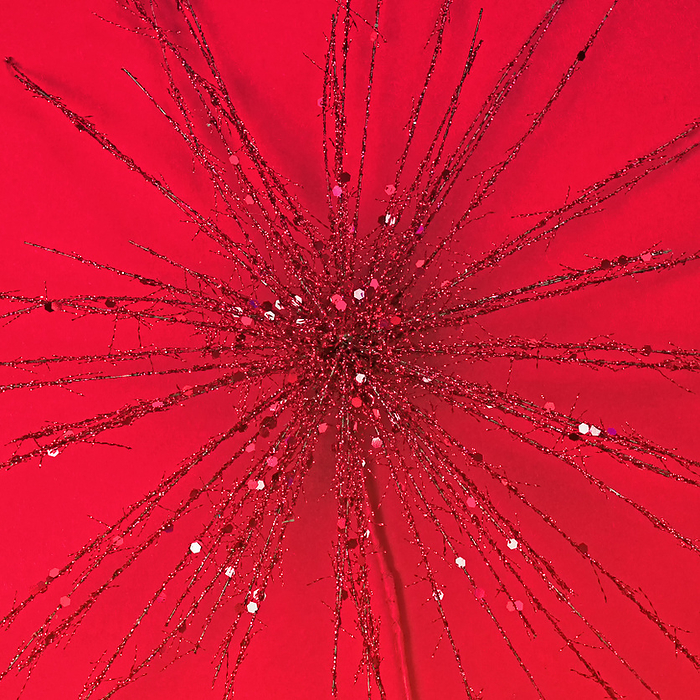 Abstract red glitter star, christmas Abstract red glitter star, christmas, by Zoonar Katrin May
