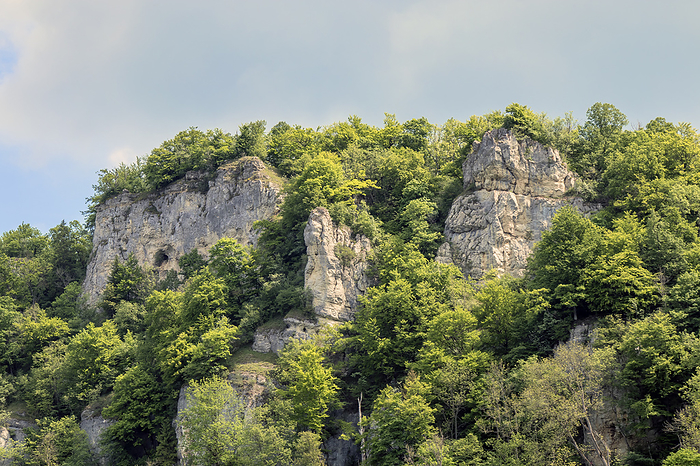 Rock formation in the Danube Valley near Beuron Rock formation in the Danube Valley near Beuron, by Zoonar Falke