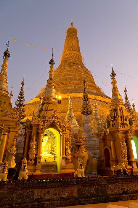 Evening atmosphere at the Shwedegon Pagoda in Yangon Evening atmosphere at the Shwedegon Pagoda in Yangon, by Zoonar Andreas Edelm