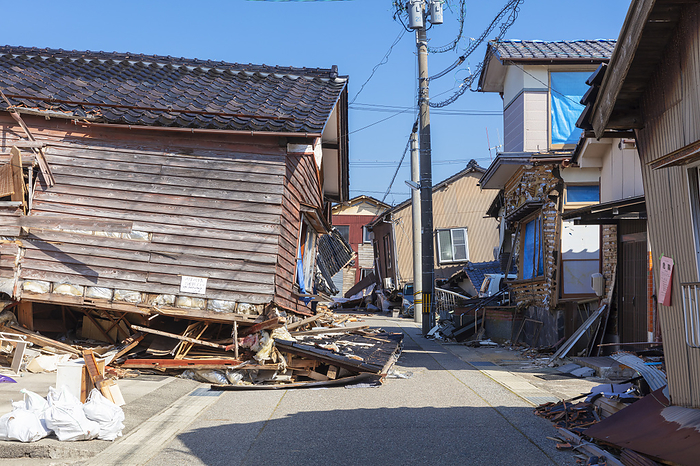 Noto Peninsula Earthquake, Ishikawa Prefecture Collapsed houses