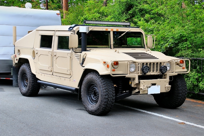 From harsh battlefields to everyday city streets... a civilian version of a general-purpose four-wheel drive vehicle.