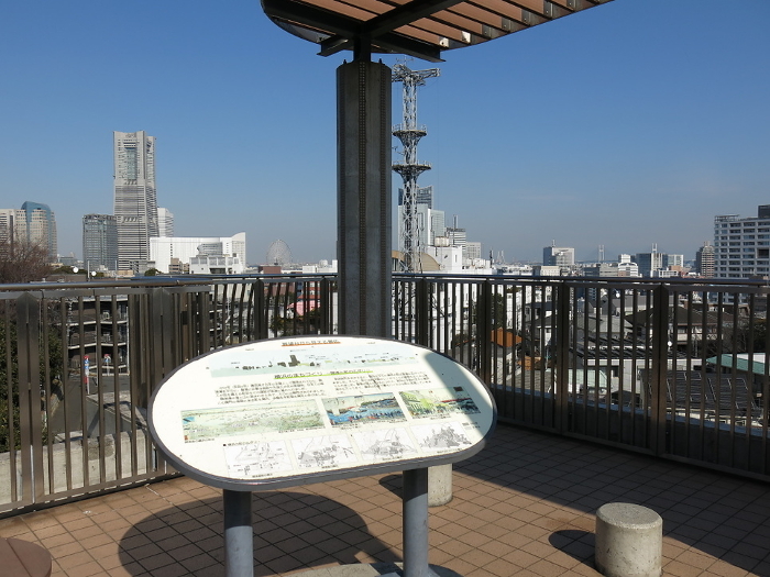 Observatory at Nogeyama Park in Yokohama City (Yokohama Landmark Tower, Giant Ferris Wheel, Tsurumi-Tsubasa Bridge, Yokohama Bay Bridge)