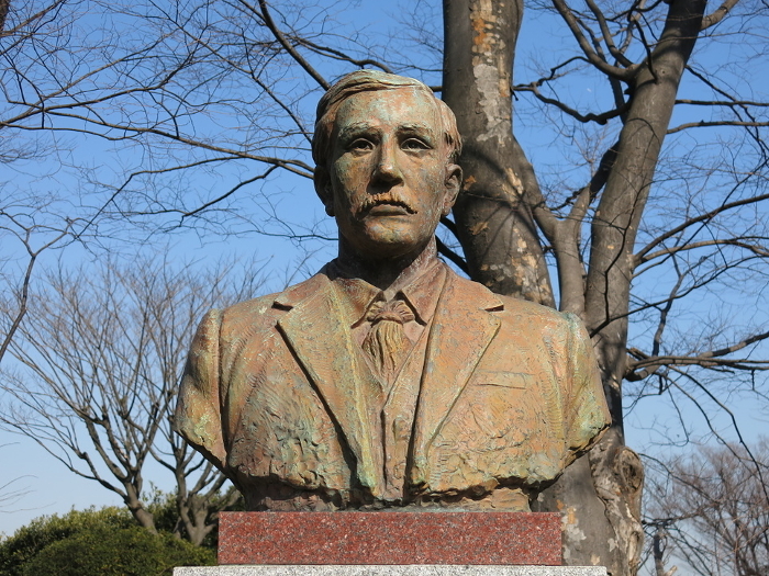 Henry Spencer Palmer's monument in Nogeyama Park in Yokohama, the birthplace of modern waterworks.