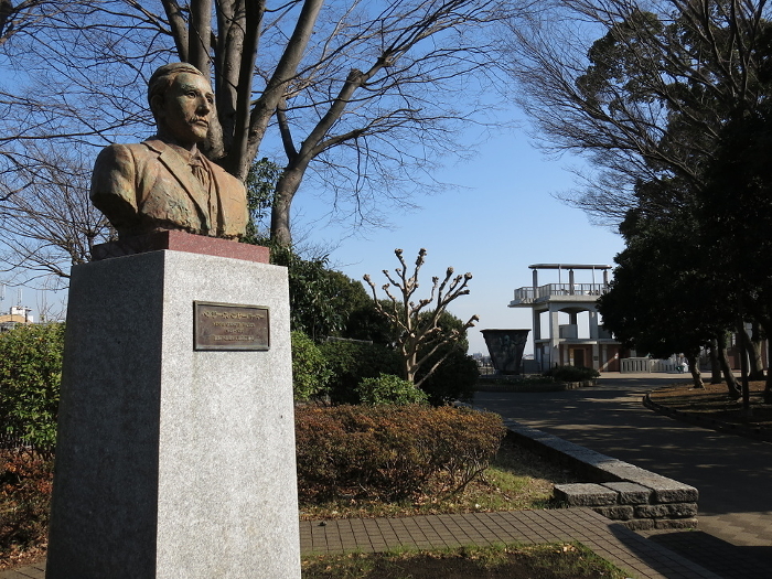 Henry Spencer Palmer's monument in Nogeyama Park in Yokohama, the birthplace of modern waterworks.
