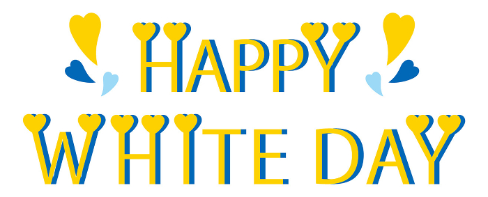 Title Happy White Day Silver Gold