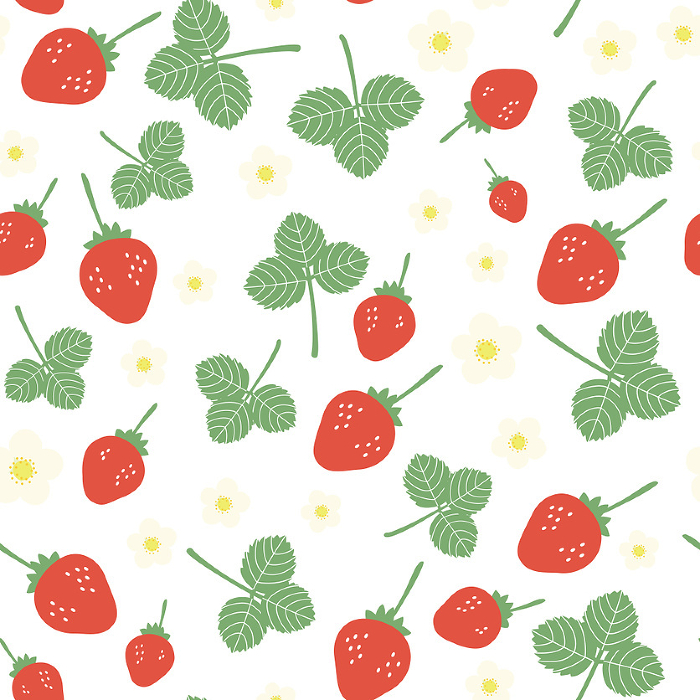 Seamless Patterns for Retro Strawberry
