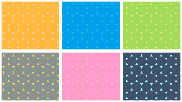 Set of simple triangular patterns Seamless pattern