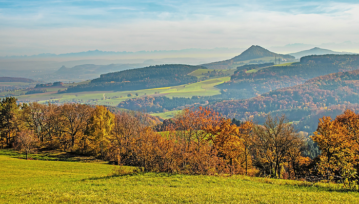 Hegau,  vulcanic landscape in the autumn Hegau,  vulcanic landscape in the autumn, by Zoonar Falke