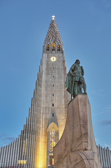 NA Hallgrimskirkja Church at dusk  Reykjavik, Iceland, by Nigel Hicks   Design Pics
