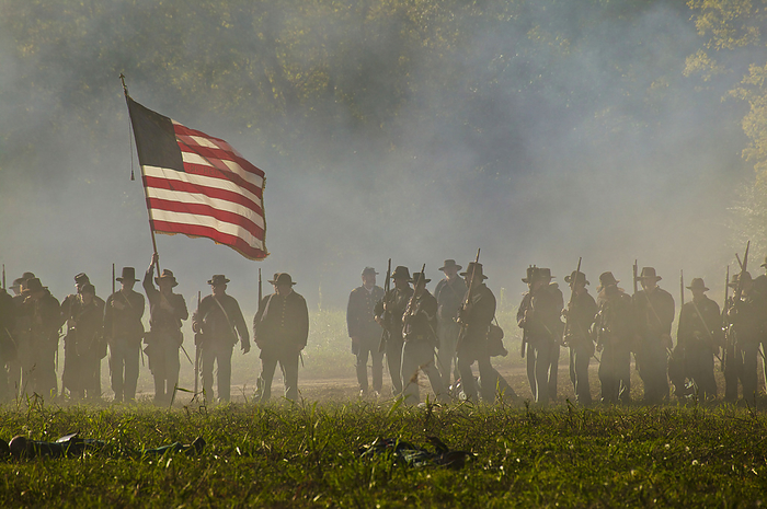 NA Reenactment of the Civil War Battle of Franklin  Franklin, Tennessee, United States of America, by Michael Melford   Design Pics