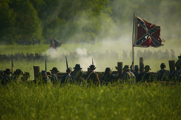 NA Reenactment of the Battle of Spotsylvania  Virginia, United States of America, by Michael Melford   Design Pics