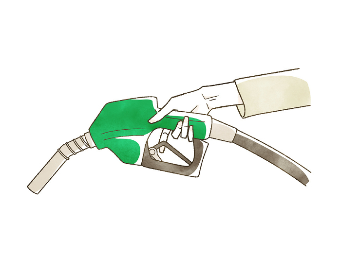 Hand movements for refueling diesel fuel