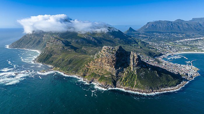 Aerial of Hout Bay, Cape of good Hope, Cape Town, South Africa Aerial of Hout Bay, Cape Town, Cape Peninsula, South Africa, Africa, by Michael Runkel