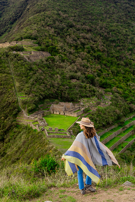 Woman at Choquequirao Woman at Choquequirao, Peru, South America, by Laura Grier