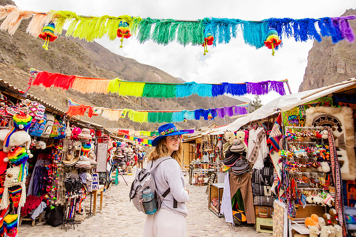 Ollantaytambo marketplace Ollantaytambo marketplace, Peru, South America, by Laura Grier
