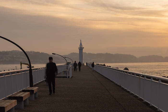 Dawn of Enoshima, Fujisawa City, Kanagawa Prefecture