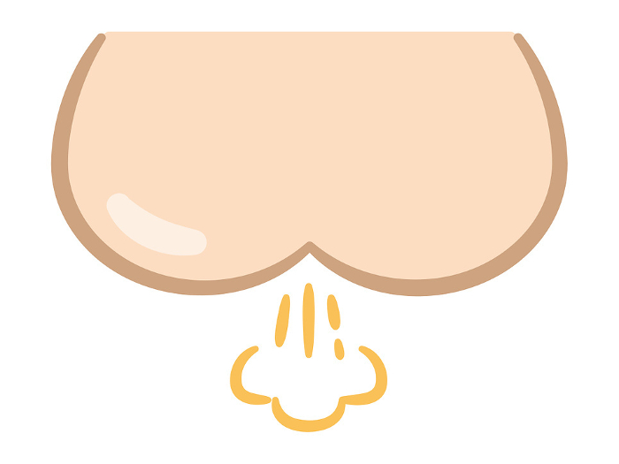 Clip art of buttocks and farts