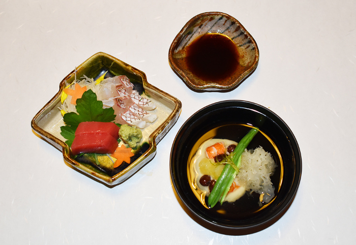 Japanese Sashimi and Soup