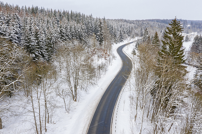 long straight country road in winter bird s eye view with trees as avenue long straight country road in winter bird s eye view with trees as avenue, by Zoonar Daniel K hne