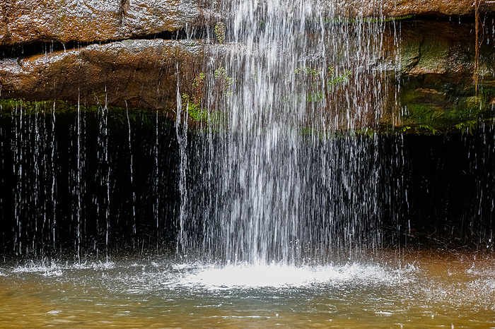 Close up of waterfall dropping into pond, Chapada dos Guimar es, Mato Grosso, Brazil, South America Close up of waterfall dropping into pond, Chapada dos Guimar es, Mato Grosso, Brazil, South America, by Zoonar Uwe Bergwitz
