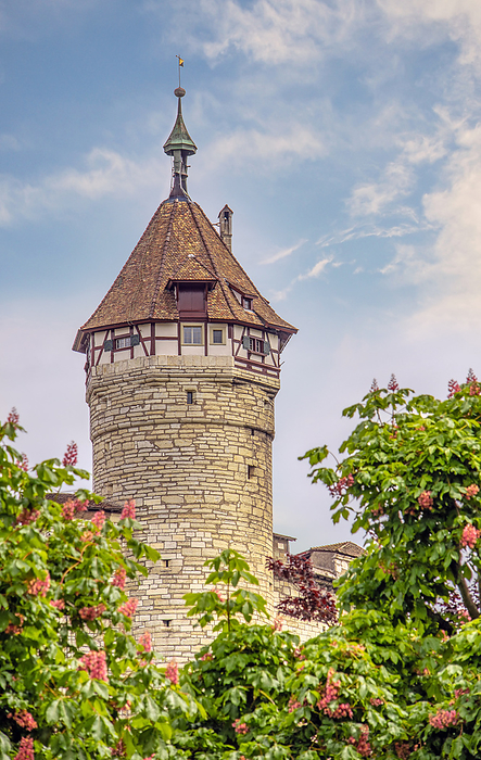 Tower of the medieval fortress Munot, Schaffhausen Tower of the medieval fortress Munot, Schaffhausen, by Zoonar Falke