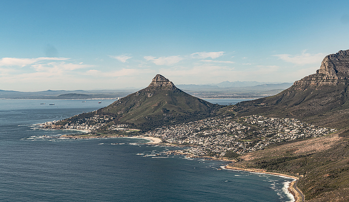 Lions Head  Cape Town , aerial view, shot from a helicopter Lions Head  Cape Town , aerial view, shot from a helicopter, by Zoonar Christoph Sch