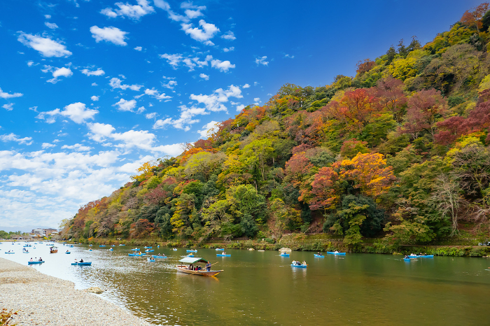 Autumn scenery of Arashiyama in Kyoto