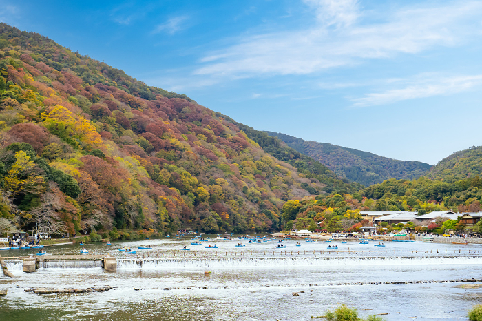 Autumn scenery of Arashiyama in Kyoto